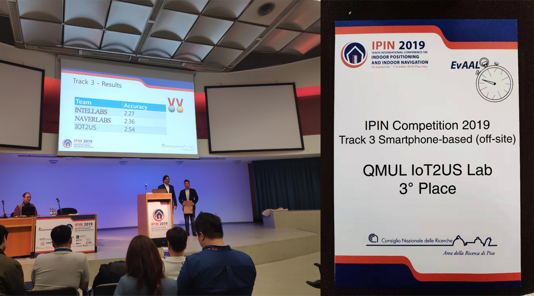 IOT2US LAB WON 3RD PLACE IN THE PREMIER COMPETITION OF Indoor Positioning and Indoor Navigation (IPIN)